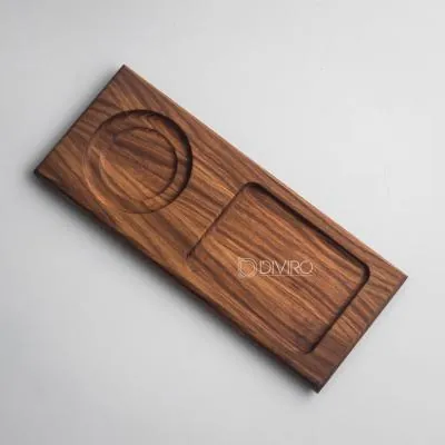 Доска для подачи десерта и кофе, дуб 30×12 см от мастерской DIVIRO